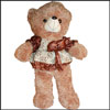 Brown Cute Teddy Bear with Frock - BST 7001 - Click here to View more details about this Product